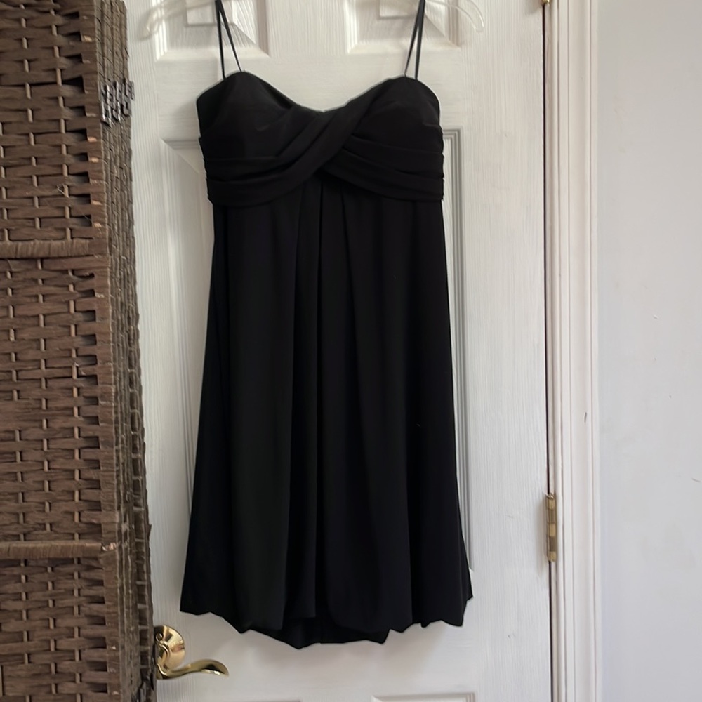 Strapless Black Bubble Dress